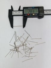 Nikel Kaplama Düz Takı Çivisi 1Kg 28mm - 4