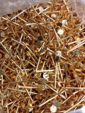 Nikel Kaplama Düz Takı Çivisi Sarı 1Kg 16mm - 3