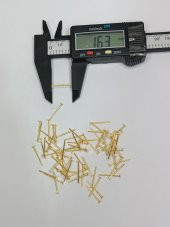 Nikel Kaplama Düz Takı Çivisi Sarı 1Kg 16mm - 4