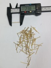 Nikel Kaplama Düz Takı Çivisi Sarı 1Kg 24mm - 4