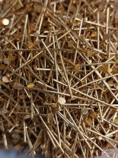 Nikel Kaplama Düz Takı Çivisi Sarı 1Kg 30mm - 3