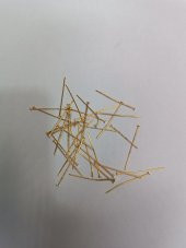 Nikel Kaplama Düz Takı Çivisi Sarı 1Kg 35mm - 2