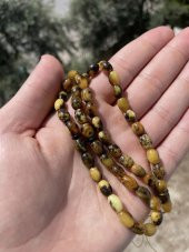 Doğal Kaya Damla Kehribar Tesbih 45lik 9,1x6,6mm 11,20 Gram - 2