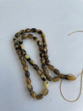 Doğal Kaya Damla Kehribar Tesbih 45lik 9,1x6,6mm 11,20 Gram - 4
