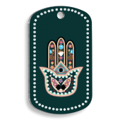 Siyah Fatmanın Eli, Abhaya Mudra Pet Tag - 1