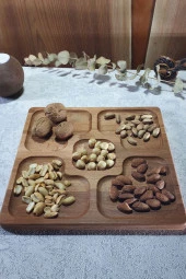 Ahşap Kayın Çerezlik-kahvaltılık Ve Servis- Sunum Tabağı Kz10087 - 1