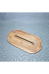 Ahşap Kayın Çerezlik-kahvaltılık Ve Servis- Sunum Tabağı Kz1015d - 2