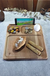 Ahşap Kahvaltı Ve Servis Sunum Tabağı Dekoratif Kase Kz1001 Kz10031 - 2