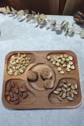 Ahşap Kayın Çerezlik-kahvaltılık Ve Servis- Sunum Tabağı Kz10081 - 3