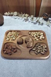 Ahşap Kayın Çerezlik-kahvaltılık Ve Servis- Sunum Tabağı Kz10081 - 1