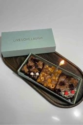 Ahşap Servis Sunum Tahtası Dekoratif Tabak Büyük Boy 37 Cm - 5