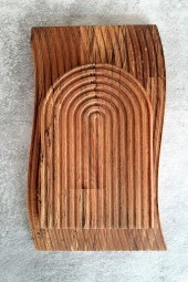 Kesme Tahtası Sunum Tabağı 2 Parça Ahşap Tabak - 3