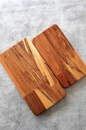 Sunum Tabağı Servis Tabağı Kesme Tahtası 2 Parça Set - 3