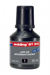 BT30 Whiteboard Marker Ink Yazı Tahtası Kalemi Mürekkebi 30 ml. SİYAH - 1