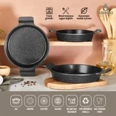 Amboss Astral 3 Parça Granit Döküm Sahan Seti (Tava) thumbnail 1