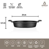 Amboss Astral 3 Parça Granit Döküm Sahan Seti (Tava) thumbnail 4