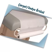 Pratikser Tek Kullanımlık Çarşaf Sedye Örtüsü Beyaz - 100x200cm - Koli thumbnail 2