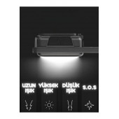 3 Adet Led Anahtarlıklı Metal KasaEl Feneri Usbli Şarj Edilebilir Cep Cob 800Mah FW-14 A11 3 ADETT - 2