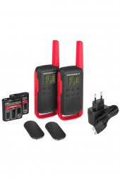 Motorola TLKR-T62 2li Paket Pmr El Telsizi Kırmızı - 1