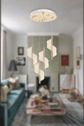 Eray Aydınlatma P7077-3+1 4lü Sarkıt Led Avize thumbnail 2