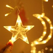 Solar Güneş Enerjili 8 Modlu 5 Metre Ay Yıldızlı Bahçe Aydınlatma - 2