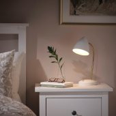 LED'li Çalışma-Okuma Lambası MeridyenDukkan Beyaz-Gold Rengi Masa Lambası - 3