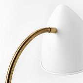 LED'li Çalışma-Okuma Lambası MeridyenDukkan Beyaz-Gold Rengi Masa Lambası - 5