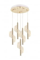 Eray Aydınlatma P7077-4+1 5li Sarkıt Led Avize thumbnail 1