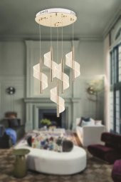 Eray Aydınlatma P7077-4+1 5li Sarkıt Led Avize thumbnail 2