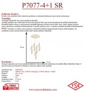 Eray Aydınlatma P7077-4+1 5li Sarkıt Led Avize thumbnail 3