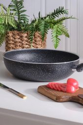 Wok Tava 28 Cm Granit Derin Vok Tavası - 2