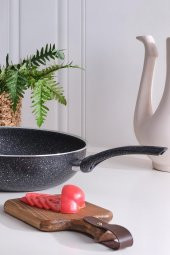 Wok Tava 28 Cm Granit Derin Vok Tavası - 3