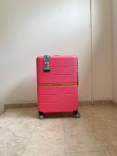 RACCOON 3 LÜ KIRILMAZ PP VALİZ PEMBE - 1