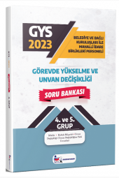 2023 GYS Belediye ve Bağlı Kuruluşları ile Mahalli İdare Birlikleri 4. ve 5. Grup Soru Bankası Memur Sınavın Yayınları - 1
