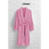 Evteks Favorita tovel  Pamuk Dokuma Bornoz M Beden   Pembe - 2