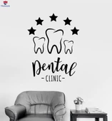 Dekoratif Duvar Sticker Logo Tabela Diş Kliniği Diş Hekimi Çıkartmaları - 1