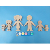 Çocuklara ahşap boyama seti. Okul öncesi etkinlik. Eğitici Ahşap Boyası. Oyuncak Hayvan ( SET 1 ) - 5