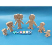 Çocuklara ahşap boyama seti. Okul öncesi etkinlik. Eğitici Ahşap Boyası. Oyuncak Hayvan ( SET 1 ) - 6
