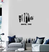 Ofis, Çalışma Odası Sticker Duvar Sticker Diş Bakım Kliniği Diş Hekimi Diş Fırçası Ipi Dekor Benzersiz Hediyelik - 1