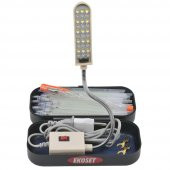 Ekoset Ultraviyole UV Led Lamba ve 100 Adet İnce Tip UV Kalem Set - 1