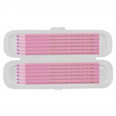 Ekoset Diamond China Marker İpli İşaretleme Kalemi Pembe 12 Adet - 1