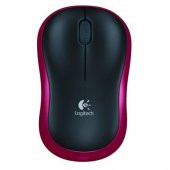 Logitech M185 Nano Optik Kablosuz Mouse Kırmızı 910-002237 - 1