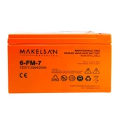 Makelsan 12V 7Ah Bakımsız Kuru Akü 6-FM-7 - 1