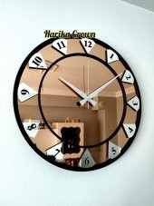 GERÇEK AYNALI DEKORATİF DUVAR SAATİ (40 CM) - 1