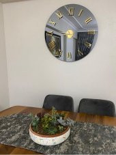 GERÇEK AYNALI DEKORATİF DUVAR SAATİ (40 CM) - 2