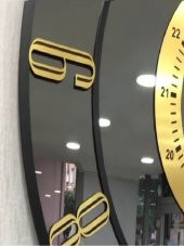 GERÇEK AYNALI DEKORATİF DUVAR SAATİ (40 CM) - 2