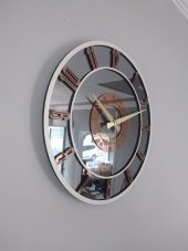 GERÇEK AYNALI DEKORATİF DUVAR SAATİ (50 CM) - 2