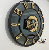 GERÇEK AYNALI DEKORATİF DUVAR SAATİ (40 CM) - 3