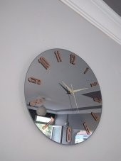 GERÇEK AYNALI DEKORATİF DUVAR SAATİ (40 CM) - 1