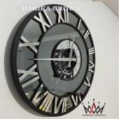 GERÇEK AYNALI DEKORATİF DUVAR SAATİ (40 CM) - 3